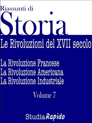 cover image of Riassunti di Storia--Volume 7